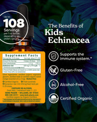 Thumbnail for Herb Pharm Kids Echinacea Extract Alcohol-Free Certified Organic Liquid Herbal Supplement for Kids, Immune Support Drops for Toddlers & Children, Non-GMO, Vegan, Echinacea Purpurea Root, 1 fl oz