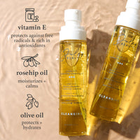 Thumbnail for Julep Vitamin E Hydrating Cleansing Oil and Makeup Remover - Face Wash for Normal to Dry Sensitive Skin - 3.38 Fl Oz - Rosehip and Olive Oil Face Cleanser