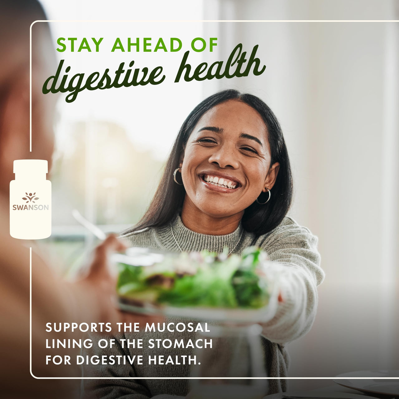 Swanson Zinc Carnosine - Supports Healthy Stomach Mucosal Lining & Microbial Balance for Digestive Health* - Contains PepzinGI - Non-GMO - 60 Capsules