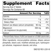Thumbnail for Source Naturals Magnesium Bis-Glycinate, Superior Bioavailable Chelate*, Chelated for Increased Absorption, 200 mg per Serving - 120 Tablets