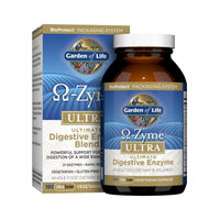 Thumbnail for Garden of Life 21 Powerful Digestive Enzymes with Papain, Bromelain, Lipase, Ginger, Turmeric for Complete Digestion of Protein, Carbs & Fats â€“ Omega-Zyme ULTRA, Gluten-Free, Vegetarian, 180 Capsules