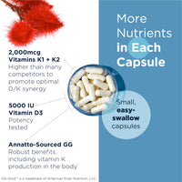 Thumbnail for Designs for Health Vitamin D Supreme - Vitamin D 5000 IU with 2000mcg Vitamin K as MK4 for Bone Health, Heart Health, Mood & Immune Support - Vitamin D3 Enhanced with GG Supplement (60 Capsules)