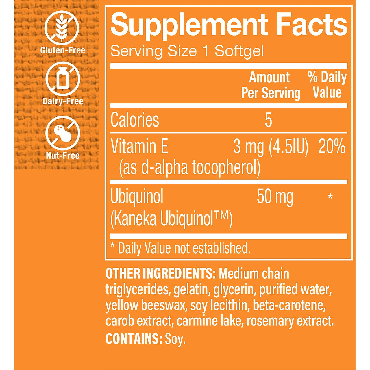 The Vitamin Shoppe Ubiquinol CoQ-10 50mg - Beneficial for Those Taking Statins – Supports Heart & Cellular Health and Healthy Energy Production, Essential Antioxidant – Once Daily (30 Softgels)