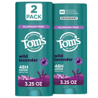 Thumbnail for Tom’s of Maine Wild Lavender Natural Deodorant for Men and Women, Aluminum Free, No Artificial Fragrances, Dyes, or Preservatives, Baking Soda Free, 48-Hour Odor Protection, 3.25 oz (2 Pack)