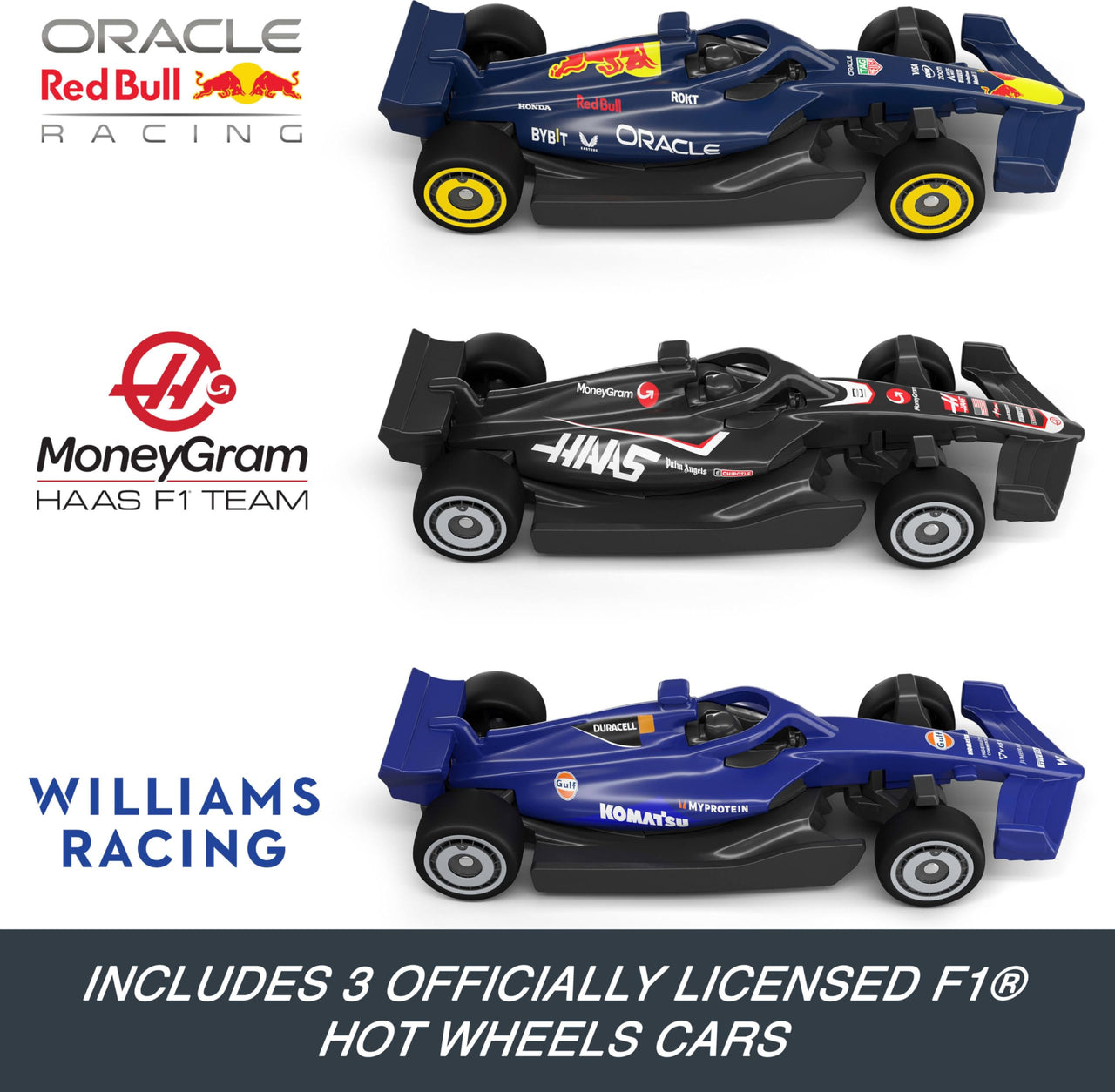 Hot Wheels Formula 1® Grand Prix Circuit & 3 Cars (Teams May Vary)