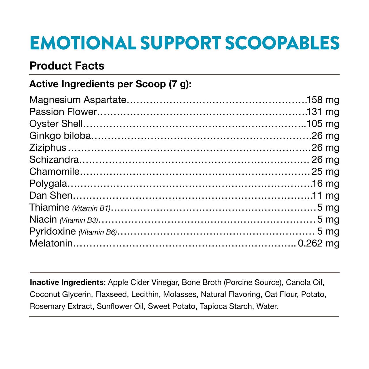 NaturVet Scoopables Emotional Support for Dogs - Daily Calming Aid Promotes 24/7 Normal, Calm Behavior - Hickory Smoked Bacon Flavored | 11oz Bag