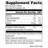 Thumbnail for Source Naturals Grapefruit Pectin, Soluble Fiber - 1000 mg Dietary Supplement - 120 Tablets