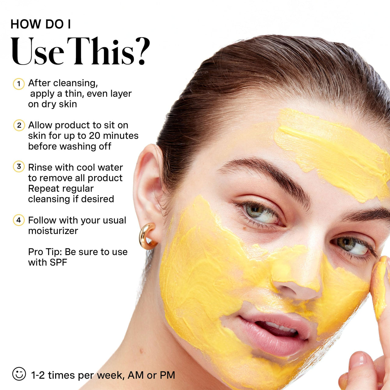 Kate Somerville Mega-C 30% Vitamin C Brightening Facial - Powerhouse Clinic-Grade Brightening Mask, 2 Fl Oz