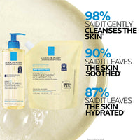 Thumbnail for La Roche-Posay Lipikar AP+ Gentle Foaming Cleansing Oil, Gentle Oil Cleanser for Face and Body Formulated with Niacinamide, Long-Lasting 24-hour Hydration, Fragrance-Free & Soap Free