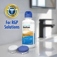 Thumbnail for Boston SIMPLUS Multi-Action Solution, Cleans & Conditions Rigid Gas Permeable (RGP) Lens, Daily Protein Remover, 3.5 Fl Oz