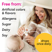 Thumbnail for BioGaia Baby Probiotic Drops - Colic & Gas Relief + Vitamin D, 50-Day Supply, Safe for Newborns, Reduces Crying, Fussing, Colic, Gas, Spit-ups & Constipation, No allergens, Dairy or Soy (Pack of 2)