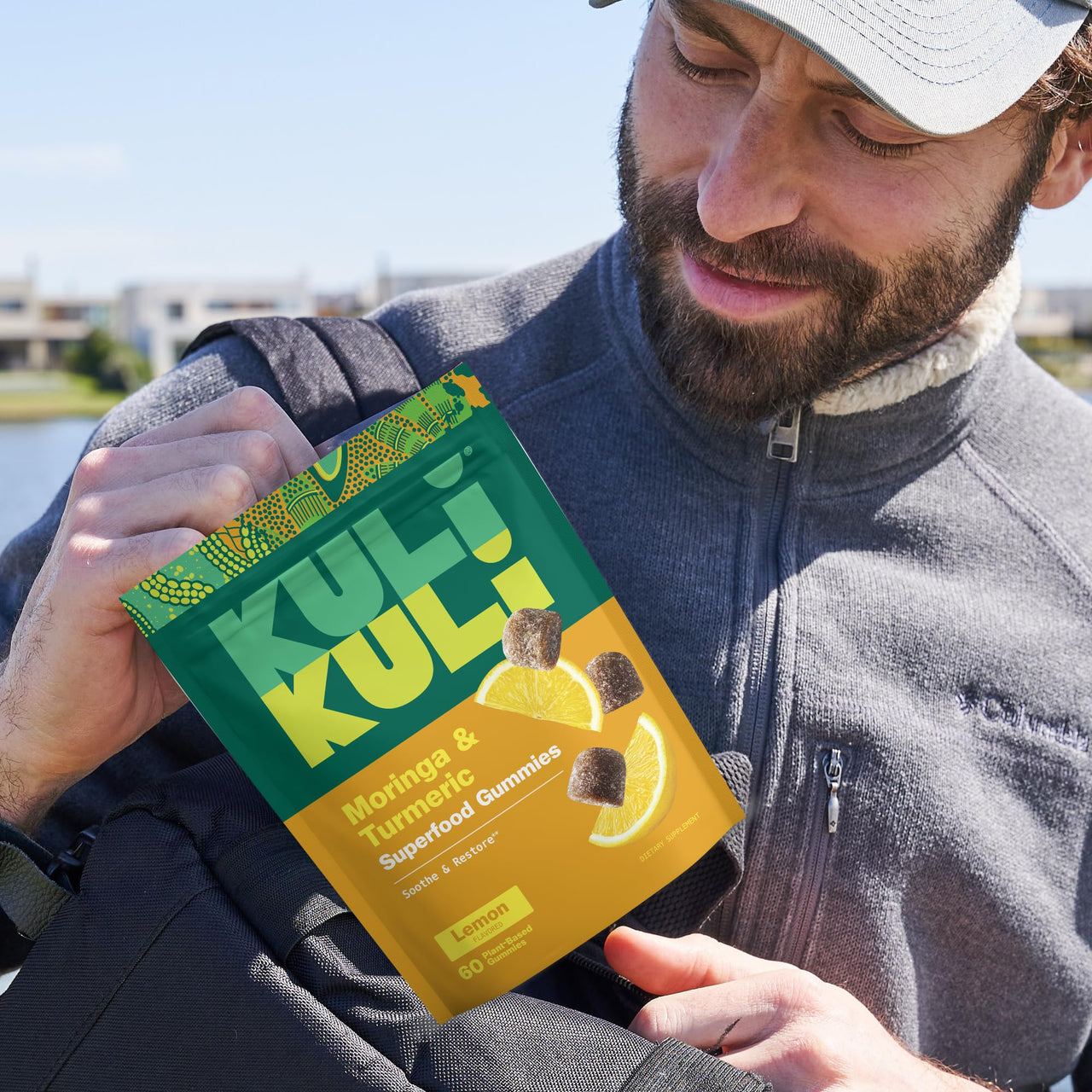 Kuli Kuli Super Energy Gummies - Energy Supplements with Moringa, Caffeine-Free Natural Energy Booster - 60 Non-GMO, Gluten-Free Moringa Gummies