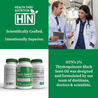 Thumbnail for Health Thru Nutrition Black Seed Oil 500mg 100 Softgels | High Potency 2% Thymoquinone | 3rd Party Tested | Pure Cold Pressed | Organically Grown | Non-GMO, Gluten Free, Soy Free