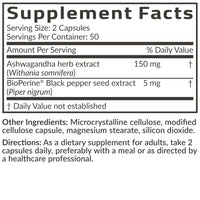Thumbnail for Futurebiotics Ashwagandha Extra Strength Stress & Mood Support with BioPerine - Non GMO Formula, 100 Vegetarian Capsules