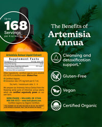 Thumbnail for Herb Pharm Certified Organic Artemisia Annua (Sweet Annie) Liquid Extract - 4 Ounce