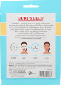 Thumbnail for Burt's Bees Purifying Sheet Mask With Kiwi Extract Mask, 0.33 Ounce