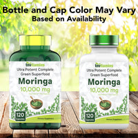 Thumbnail for tnvitamins Moringa Capsules 10,000 mg - 120 Capsules | High Potency Moringa Leaf Extract Superfood Supplement for Energy, Vitality & Antioxidant Support