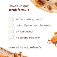 Thumbnail for Dove Brown Sugar and Coconut Butter Body Scrub Exfoliates and Deeply Nourishes for Smooth, Radiant Skin 15 oz