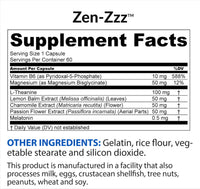 Thumbnail for BioTRUST Zen-Zzz, Non-Habit-Forming Sleep Support Supplement - Melatonin, L-Theanine, Glycine, Magnesium, Lemon Balm, Passion Flower, Chamomile - 60 Capsules