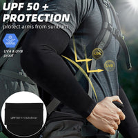 Thumbnail for BHYTAKI 6 Pairs UV Sun Protection Arm Sleeves, UPF 50 Sports Cooling Arm Compression Sleeves for Men Women Teenager