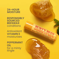 Thumbnail for Burt's Bees Lip Balm - Original Beeswax, Lip Moisturizer With Responsibly Sourced Beeswax, Tint-Free, Natural Origin Conditioning Treatment, 2 Tubes, 0.15 oz.