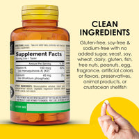 Thumbnail for MASON NATURAL Vitamin K2 100 mcg with Calcium, Supports Bone, Heart & Muscle Health, 100 Tablets