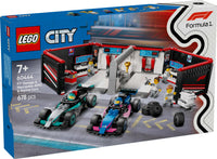 Thumbnail for LEGO City F1(R) Mercedes-Benz AMG & Alpine Race Car Garage Toy Toy Birthday Present Block Boys Girls Children 7 Years 8 9 Years Old Elementary School Vehicle Car Mini Car 60444