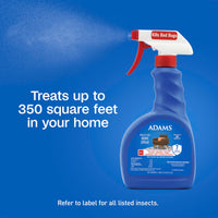 Thumbnail for ADAMS Flea & Tick Home Spray for Indoor House Treatment, Kills Bed Bugs, Fleas, & Ticks, for Carpet, Furniture & Pet Bedding, Controls Fleas, Ticks, Bed Bugs, Cockroaches, Spiders & Mosquitoes, 24 oz