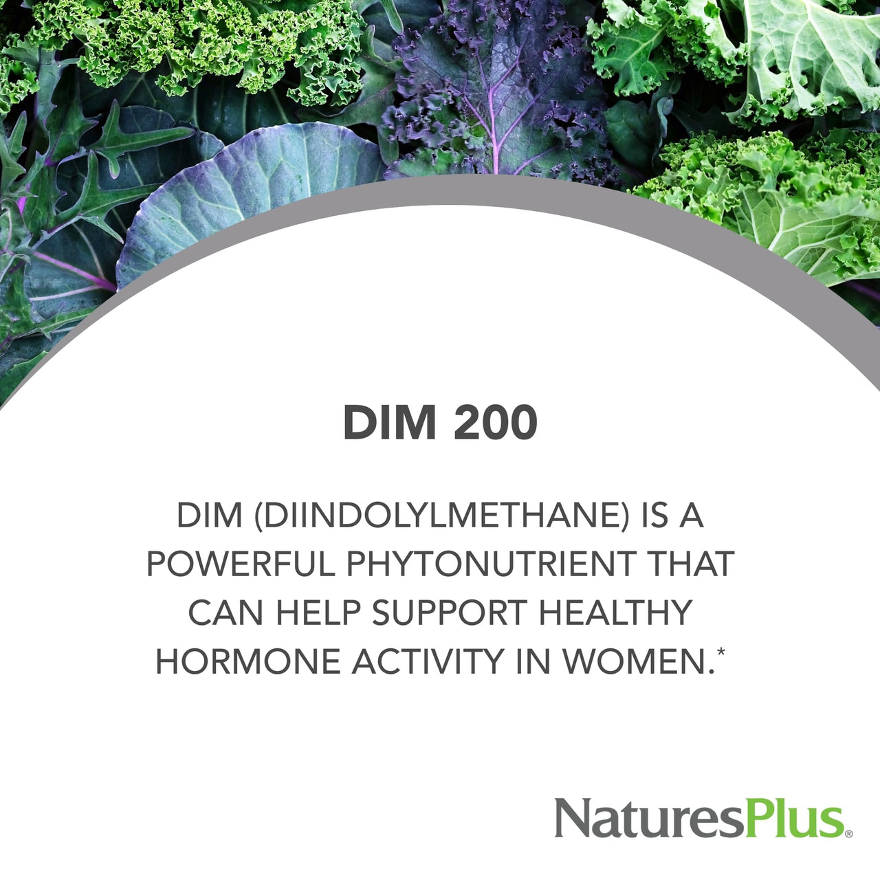 NaturesPlus PRO DIM 200 mg - 60 Capsules - Supports Healthy Estrogen Levels - Non-GMO, Vegan & Gluten Free - 30 Servings