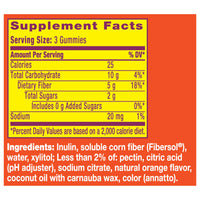 Thumbnail for Metamucil Fiber Gummies for Adults, No Sugar Added Orange Flavor, 5g Plant Based Prebiotic Fiber Supplement Blend, 72 Count