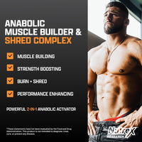 Thumbnail for Nutrex Research Anabol Ripped Anabolic 2 in 1 Muscle Builder for Men Muscle Growth Supplements Shredding Formula Recovery Thermogenic Support Lean Physique 60 Count