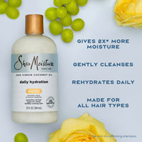 Thumbnail for Shea Moisture Daily Hydration Shampoo Virgin Coconut Oil for All Hair Types Sulfate-Free 13 oz