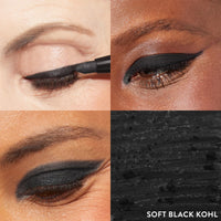 Thumbnail for LAURA GELLER NEW YORK Kajal Longwear Kohl Eyeliner Pencil - Soft Black Kohl - Caffeine and Vitamin E - Smooth & Blendable Liner - Built-In Sharpener