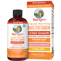 Thumbnail for MARYRUTH'S Liquid Multivitamin+Hair Growth | Biotin 10000mcg | Lustriva Hair Growth Supplement | Clinically Tested in Women for Thicker Hair&Facial Wrinkle | Skin Care | Ages 18+ | 15.22 Fl Oz