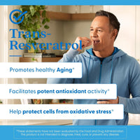 Thumbnail for Doctors Best Trans-Resveratrol 100, Resveratrol with Red Wine Polyphenol (ResVinol), Non-GMO, Gluten Free, Soy Free, Vegan 60 Veggie Caps