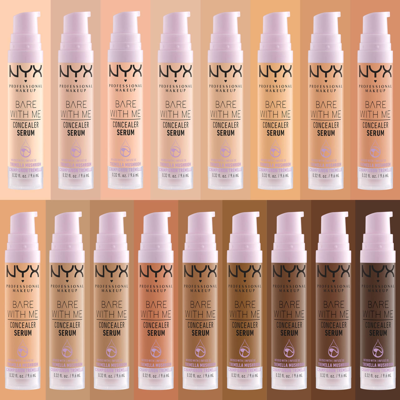 NYX PROFESSIONAL MAKEUP Bare With Me Concealer Serum, Concealer Makeup For Up To 24Hr Hydration - Vanilla
