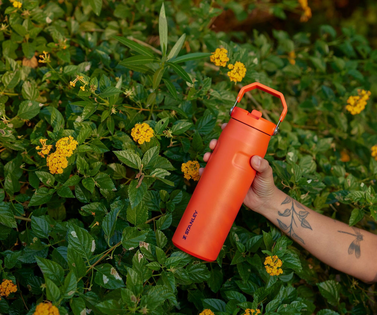 Stanley IceFlow Flip Straw 2.0 Water Bottle 24 oz | Built-In Straw for Travel and Sports | Lightweight and Leak Resistant | Insulated Stainless Steel | BPA-Free | Plum