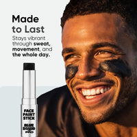 Thumbnail for Blue Squid PRO Black Face Paint Stick - Waterproof Body Paint for Adults & Kids Eye Black Baseball, Eyeblack Softball - Vegan Hypoallergenic Twist-Up Non-Toxic Makeup Stick for Cosplay, Sports & SFX