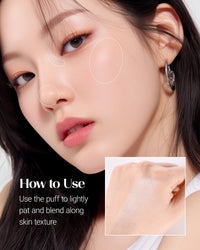Thumbnail for THESAEM Perfect Glam Glow Pact - Illuminating Face Powder with Colorful Pearls for Soft Radiant Glow - Sebum Control Blending Powder with Diamond & Silk - Korean Makeup Highlighter Compact