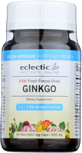 Eclectic Ginkgo 450 Mg Fduv with Glass, Blue, 50 Count