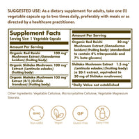 Thumbnail for Solgar Multi-Mushroom Complex, 50 Vegetable Capsules - Reishi, Shiitake, Maitake Mushroom Extract - Natural Source of Beta Glucans - Non-GMO, Vegan, Gluten Free, Dairy Free - 50 Servings