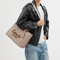 Thumbnail for COACH Cargo Tote, Dark Natural