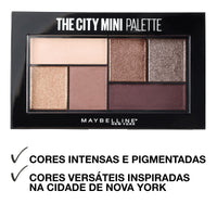 Thumbnail for Maybelline New York Makeup The City Mini Eyeshadow Palette, Chill Brunch Neutrals Eyeshadow, 0.14 oz