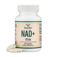 Thumbnail for Double Wood Supplements NAD+ Anti Aging & Cell Regeneration | 500mg of 95% Pure NAD Plus Per Serving, 30 Day Supply | Similar to Nicotinamide Riboside | Third Party Tested, Vegan Safe, Non-GMO