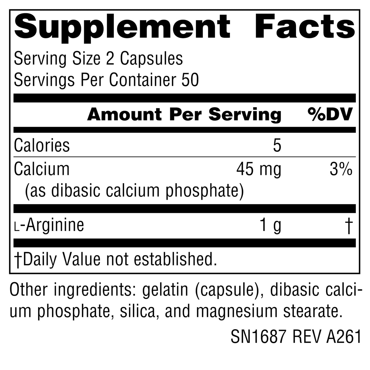 Source Naturals Free Form L-Arginine, Promotes Increased Circulation* - 500mg - 100 Capsules