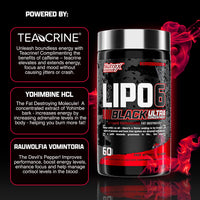Thumbnail for Nutrex Research Lipo-6 Black Ultra Concentrate | Thermogenic Energizing Fat Burner Supplement, Increase Weight Loss, Energy & Intense Focus |Capsule, 60Count