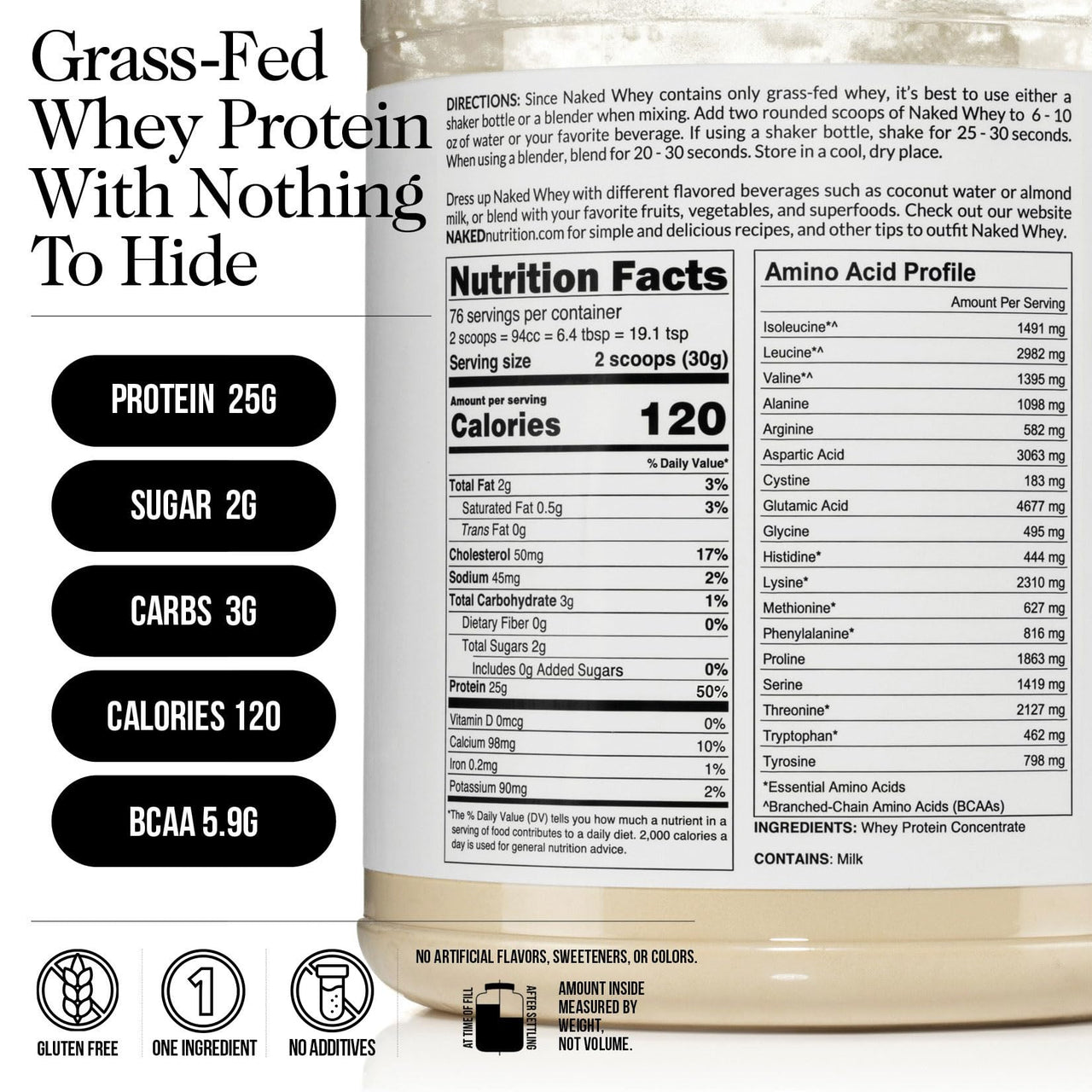 NAKED Colostrum + Whey Protein Bundle – Grass-Fed Bovine Colostrum & 100% Grass-Fed Whey - Gut, Immunity, Muscle Growth & Recovery Support
