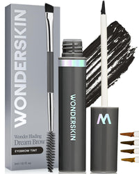 Thumbnail for Wonderskin Dream Brow Eye Brow Gel, Long Lasting Eyebrow Gel, Water-resistant, Transfer Proof Tinted Filler Eyebrow Mascara (Black)