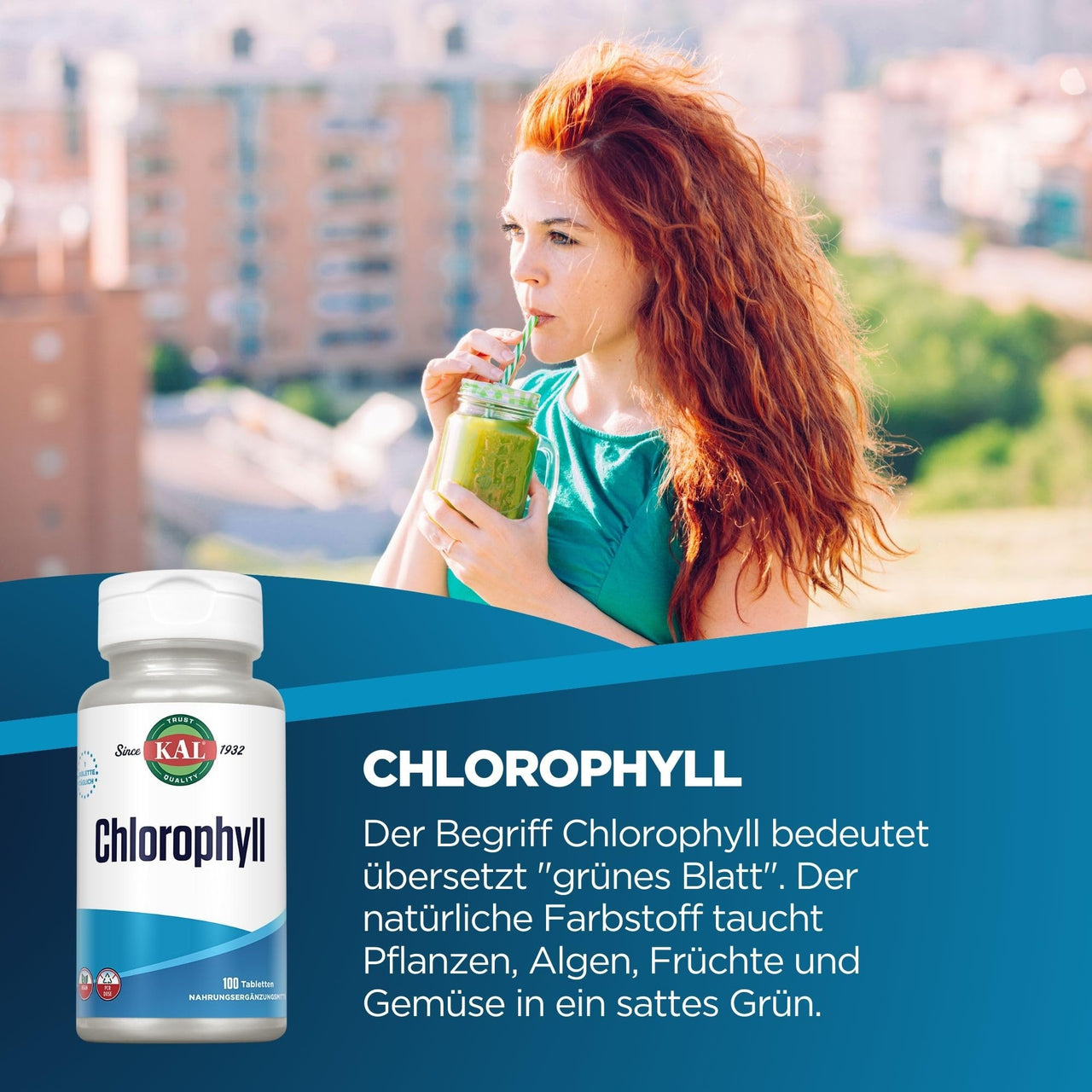 KAL Chlorophyll Tablets, 20 mg, 100 Count