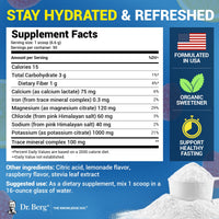 Thumbnail for Dr. Berg Zero Sugar Hydration Keto Electrolyte Powder - Enhanced w/ 1000 mg of Potassium & Real Pink Himalayan Salt (NOT Table Salt) - Raspberry & Lemon Hydration Drink Supplement - 50 Servings 3 Pack